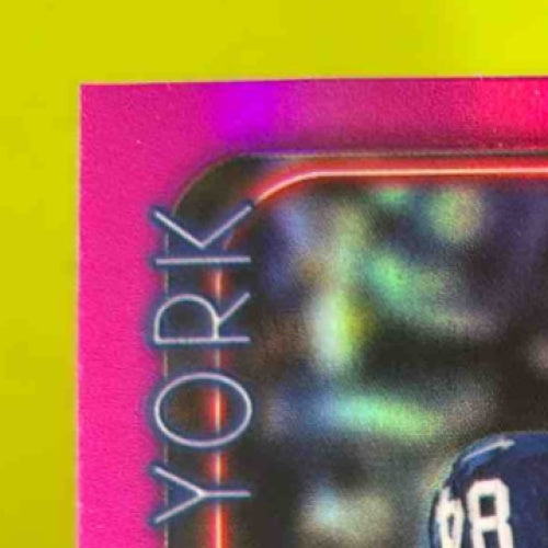2024 Topps Chrome Theo Johnson Magenta Refractor 304/399 #257 RC New York Giants - Sports Cards