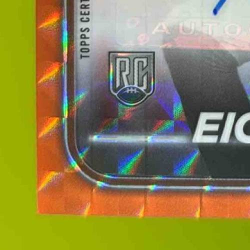 2024 Topps Chrome Tommy Eichenberg Rookie Auto Orange Geometric Refractor /25 RC - Sports Cards