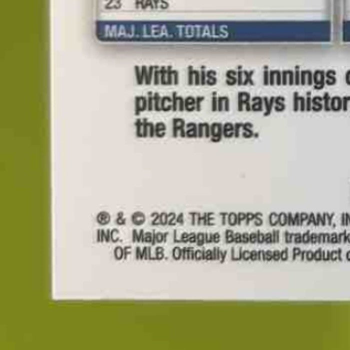 2024 Topps Chrome Tyler Glasnow Green Sonar /99 #54 Los Angeles Dodgers - Sports Cards
