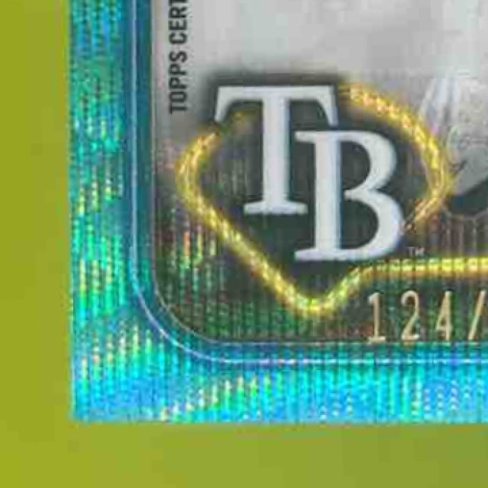 2024 Topps Chrome Update Austin Shenton Auto Aqua Wave /199 RC Tampa Bay Rays - Sports Cards