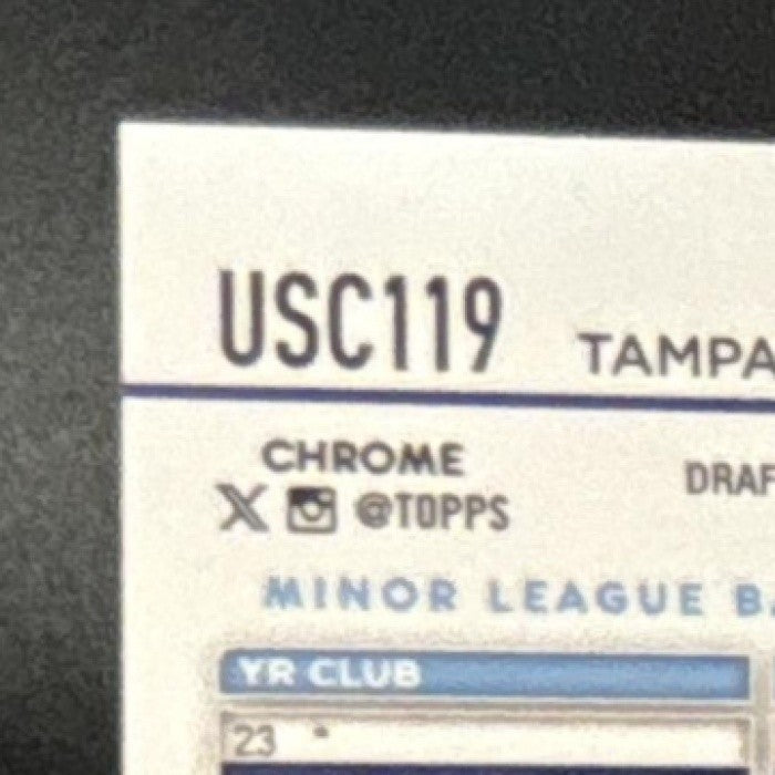 2024 Topps Chrome Update Austin Shenton Frozenfractor -4/0 #USC119 RC Rays - Sports Cards