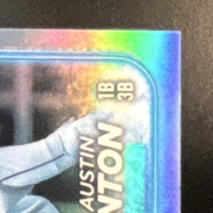 2024 Topps Chrome Update Austin Shenton Frozenfractor -4/0 #USC119 RC Rays - Sports Cards