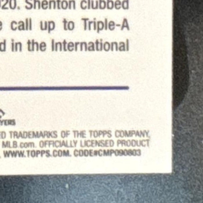 2024 Topps Chrome Update Austin Shenton Frozenfractor -4/0 #USC119 RC Rays - Sports Cards