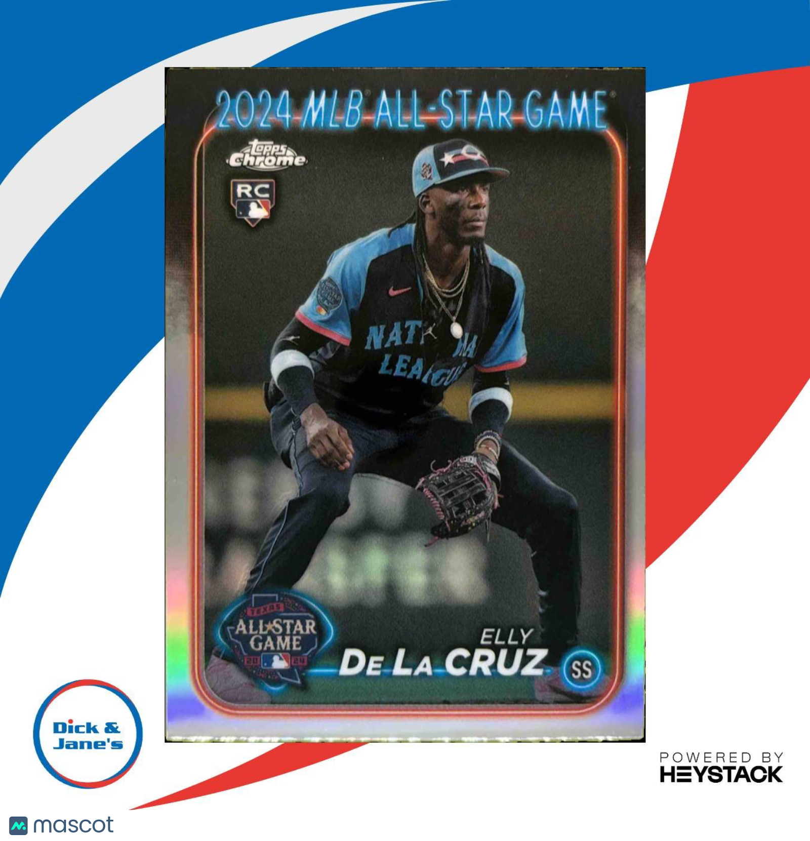 2024 Topps Chrome Update Elly De La Cruz All-Star Game RC Cincinnati Reds - Sports Cards