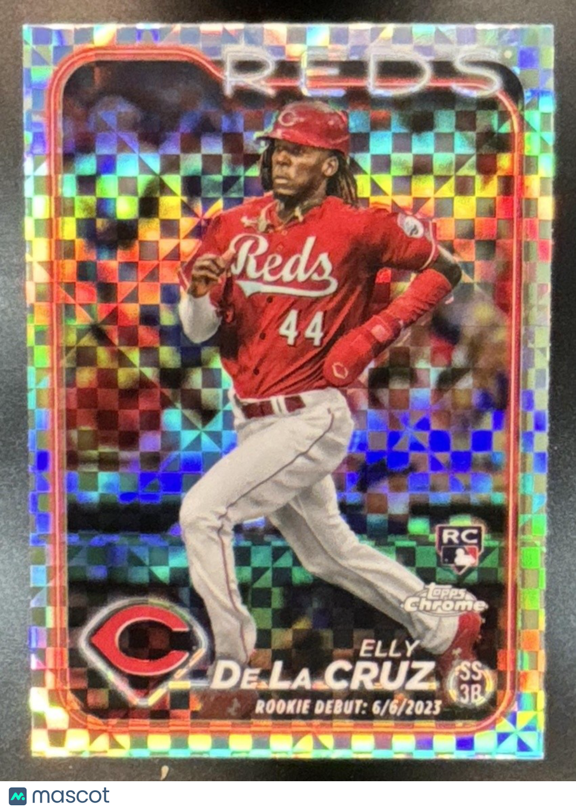 2024 Topps Chrome Update Elly De La Cruz X-Fractor #USC150 RC Cincinnati Reds - Sports Cards