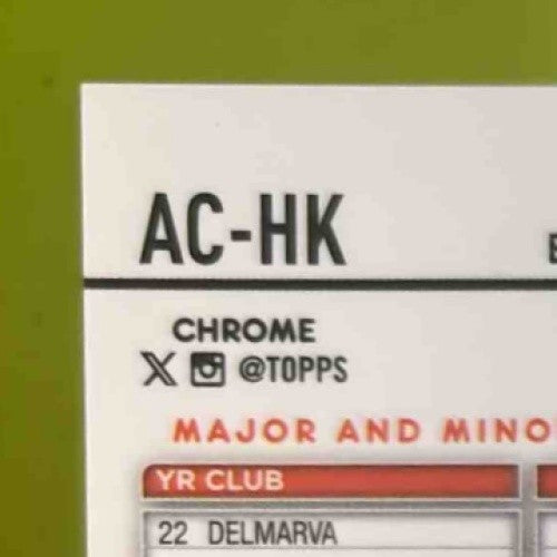 2024 Topps Chrome Update Heston Kjerstad Auto #AC-HK RC Baltimore Orioles - Sports Cards