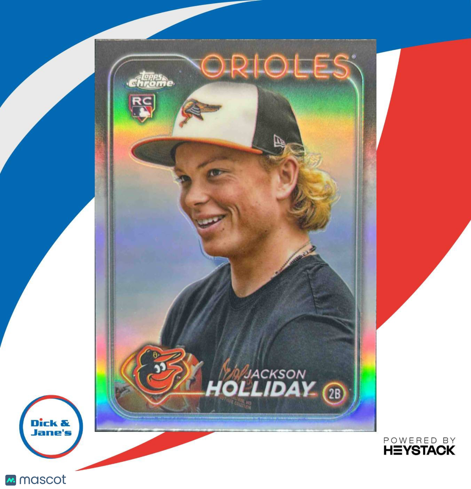 2024 Topps Chrome Update Jackson Holliday Image Variations #USC200 RC Orioles - Sports Cards