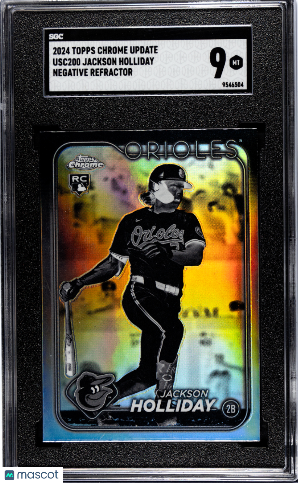 2024 Topps Chrome Update Jackson Holliday Negative Refractor #USC200 SGC 9 - Graded Sports Cards