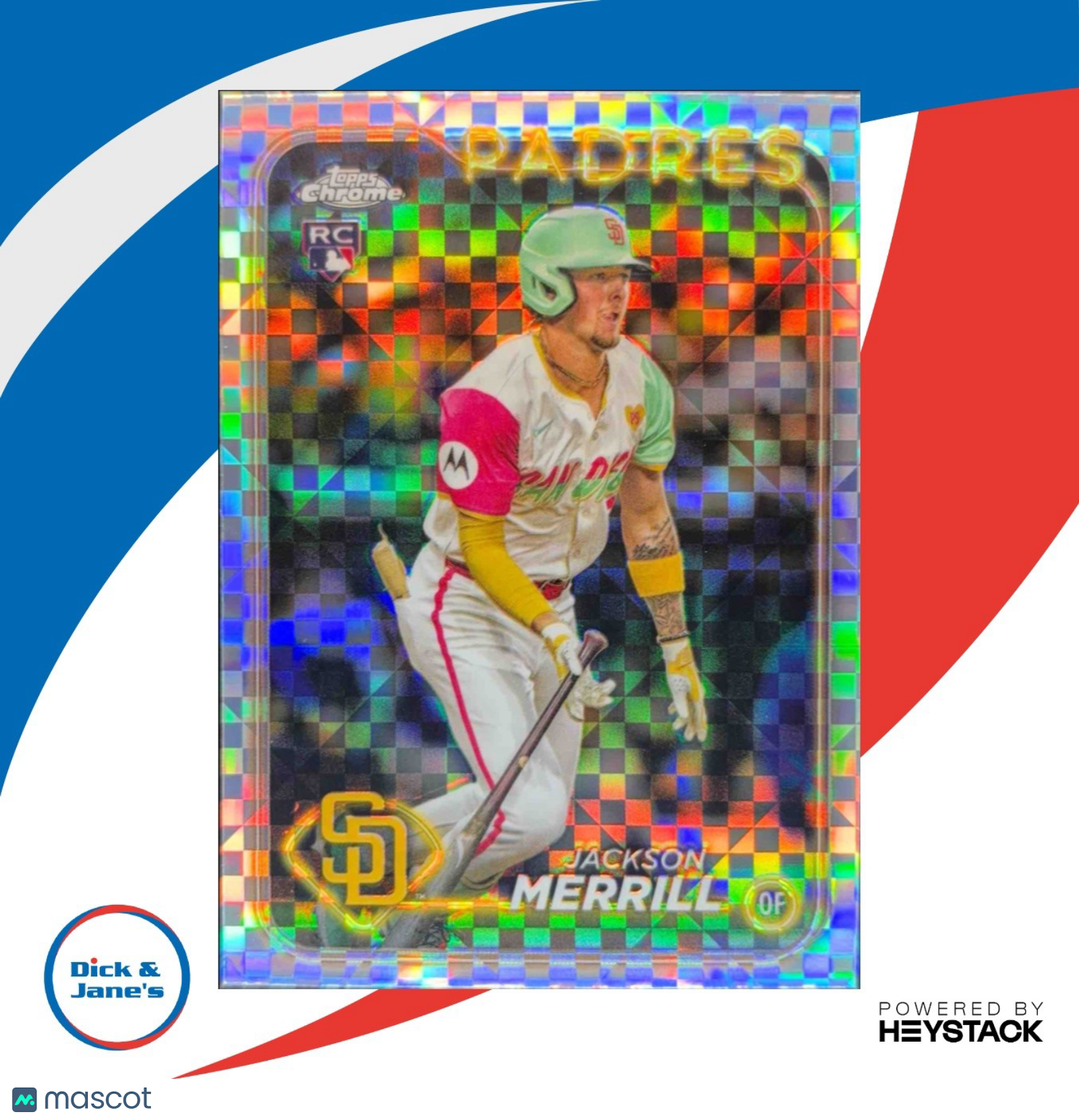 2024 Topps Chrome Update Jackson Merrill X-Fractor #USC153 RC San Diego Padres - Sports Cards