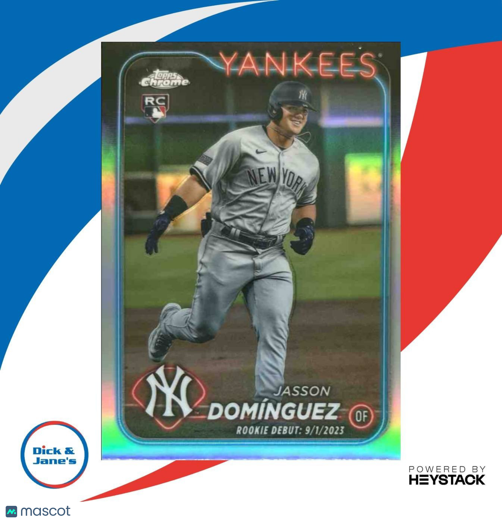 2024 Topps Chrome Update Jasson Dominguez Refractor #USC70 RC New York Yankees - Sports Cards