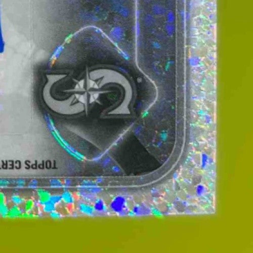 2024 Topps Chrome Update Jonatan Clase Auto Black White Mini-Diamond Mariners - Sports Cards