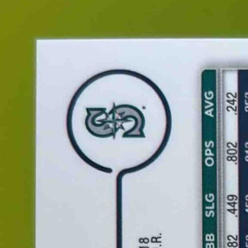 2024 Topps Chrome Update Jonatan Clase Auto Black White Mini-Diamond Mariners - Sports Cards