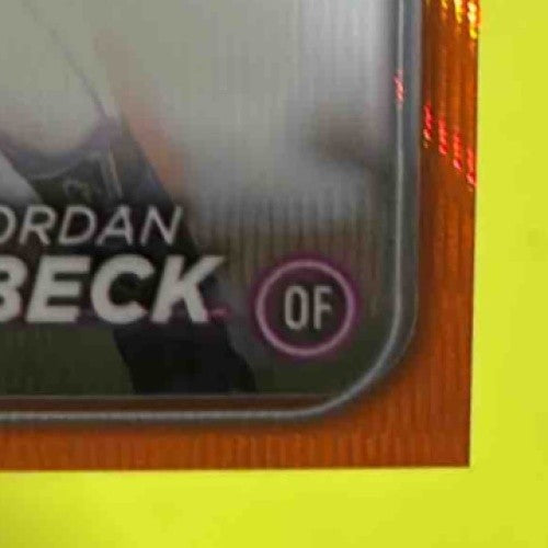 2024 Topps Chrome Update Jordan Beck Auto Orange Wave Refractor 14/25 RC Rockies - Sports Cards