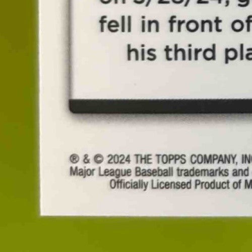 2024 Topps Chrome Update Jung HOO Lee Green Refractor /99 #USC185 RC Giants - Sports Cards