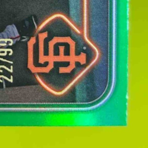 2024 Topps Chrome Update Jung HOO Lee Green Refractor /99 #USC185 RC Giants - Sports Cards