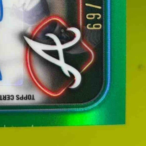 2024 Topps Chrome Update Michael Harris II Auto Green Refractor /99 Braves - Sports Cards