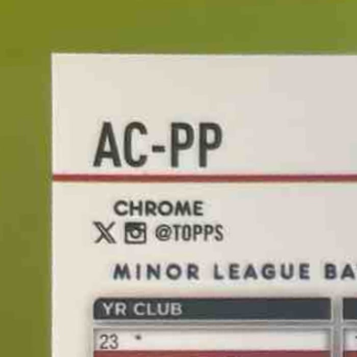 2024 Topps Chrome Update Pedro Pages Auto Aqua Wave /199 RC Cardinals - Sports Cards