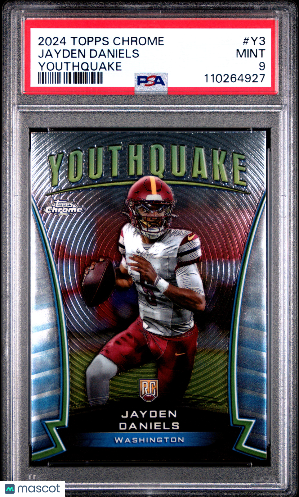 2024 Topps Chrome Youthquake Jayden Daniels #Y3 PSA 9 MINT - Graded Sports Cards