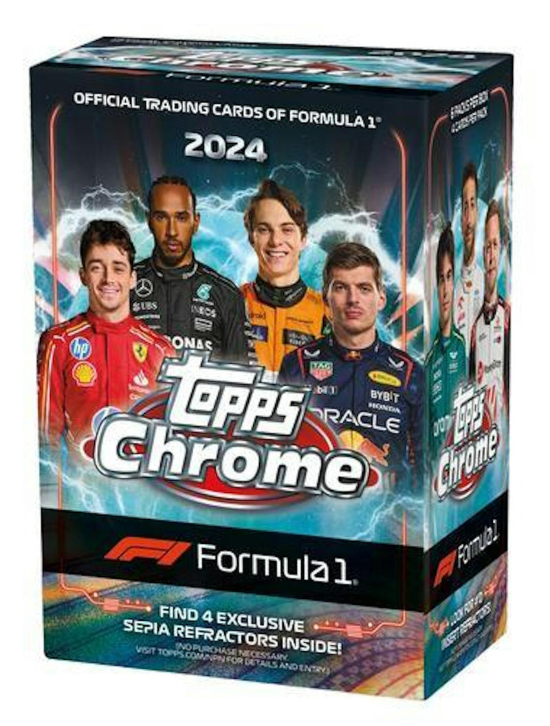 2024 Topps Chrome F1 Formula 1 Racing Blaster Value Box  (Sepia Parallels)