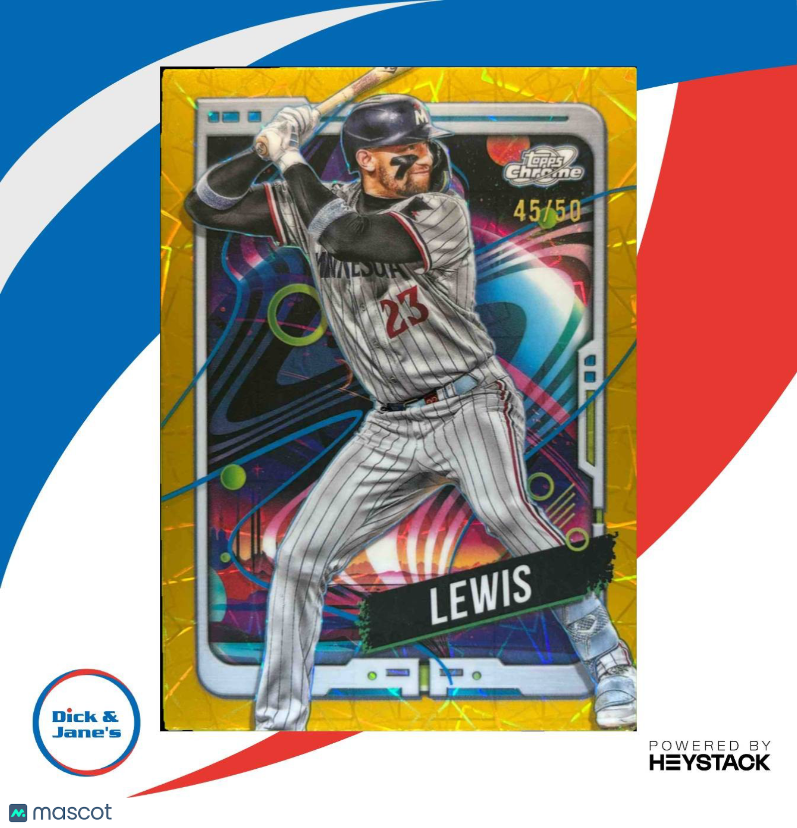 2024 Topps Cosmic Chrome Royce Lewis Gold Interstellar Refractor /50 #120 Twins - Sports Cards