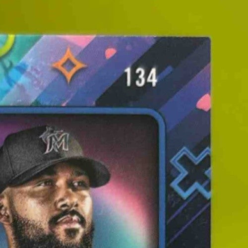 2024 Topps Cosmic Chrome Sandy Alcantara Purple Nebula /150 #134 Marlins - Sports Cards