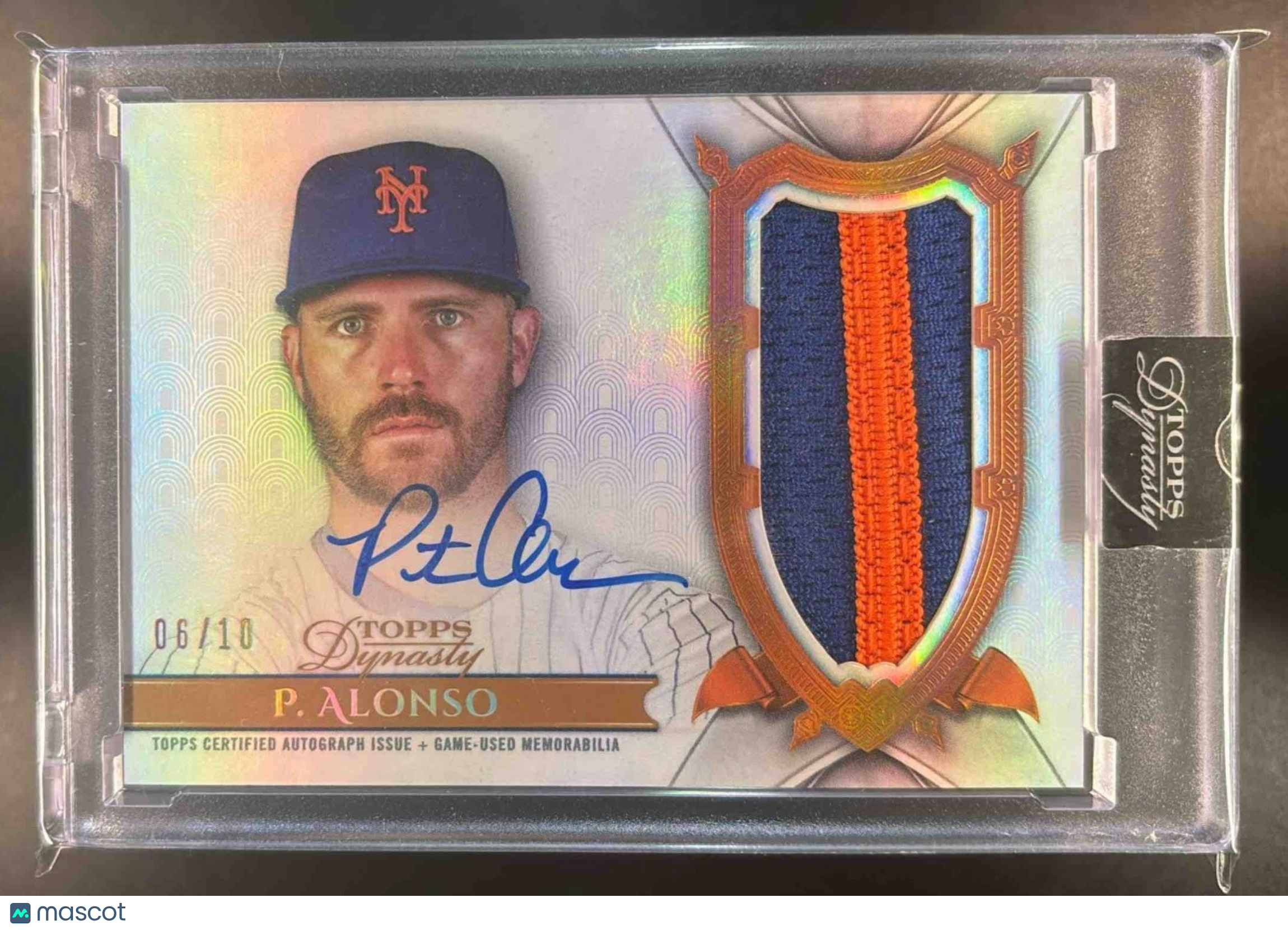 2024 Topps Dynasty Pete Alonso Auto Patch 6/10 #DAP-PA7 New York Mets - Sports Cards