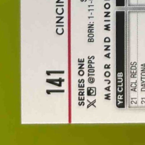 2024 Topps Elly De La Cruz #141 RC Cincinnati Reds - Sports Cards