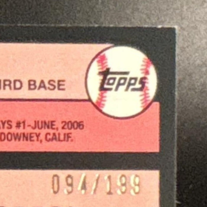 2024 Topps Evan Longoria 1989 Baseball 35th Anniversary Auto Black /199 - Sports Cards