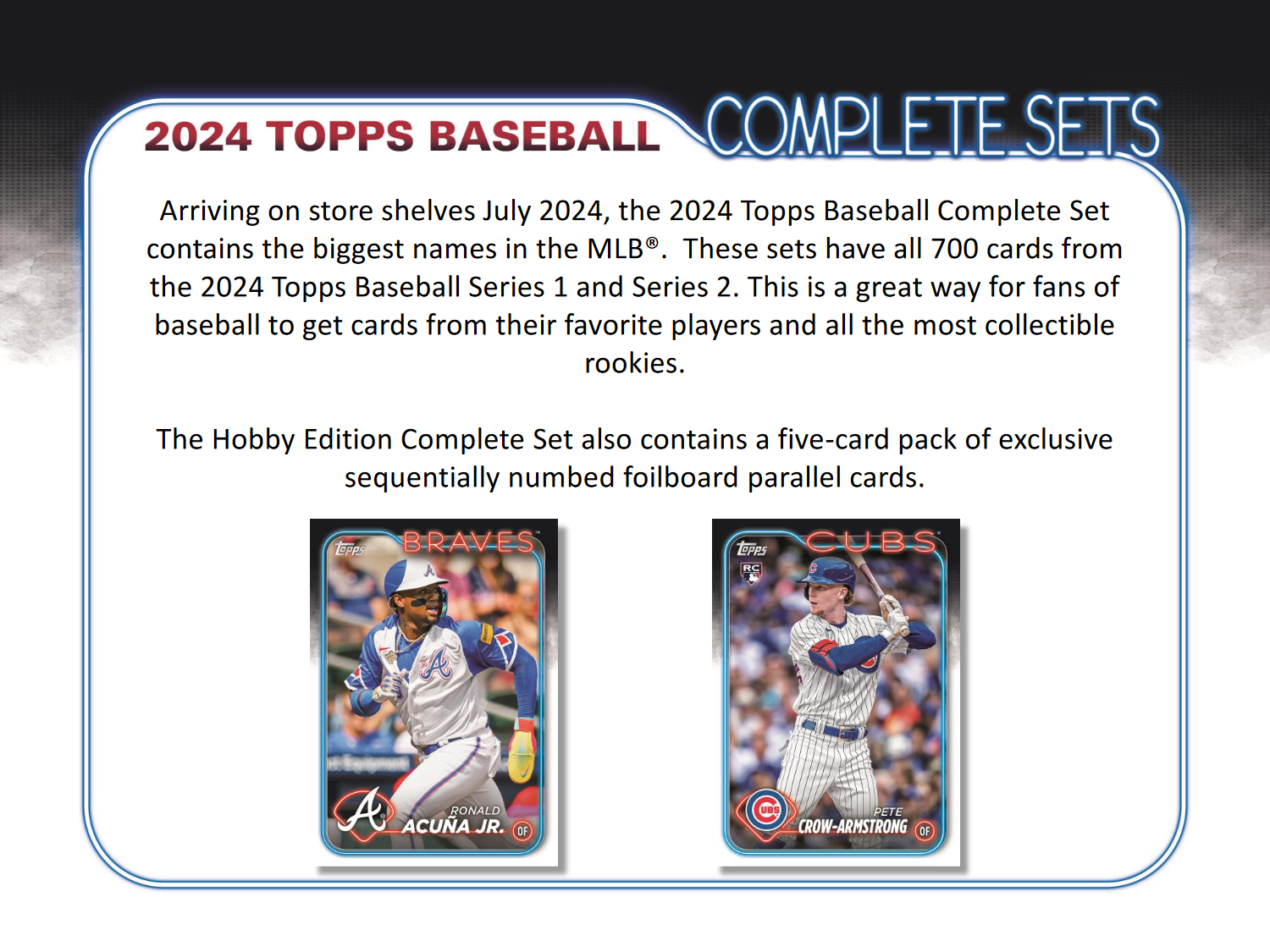 2024 Topps Factory Set Baseball Hobby (Box) 700 Cards Elly Skenes Merrill Holiday Rookies! - Factory Set