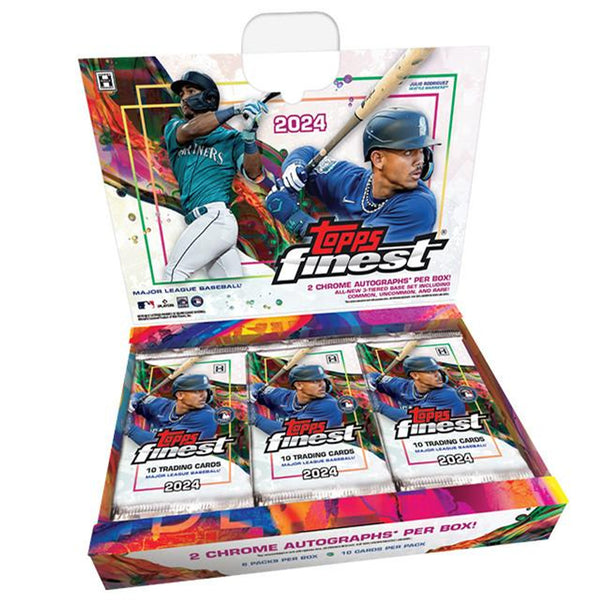 2024 Topps Finest Baseball Hobby Box (2 Chrome Autos)