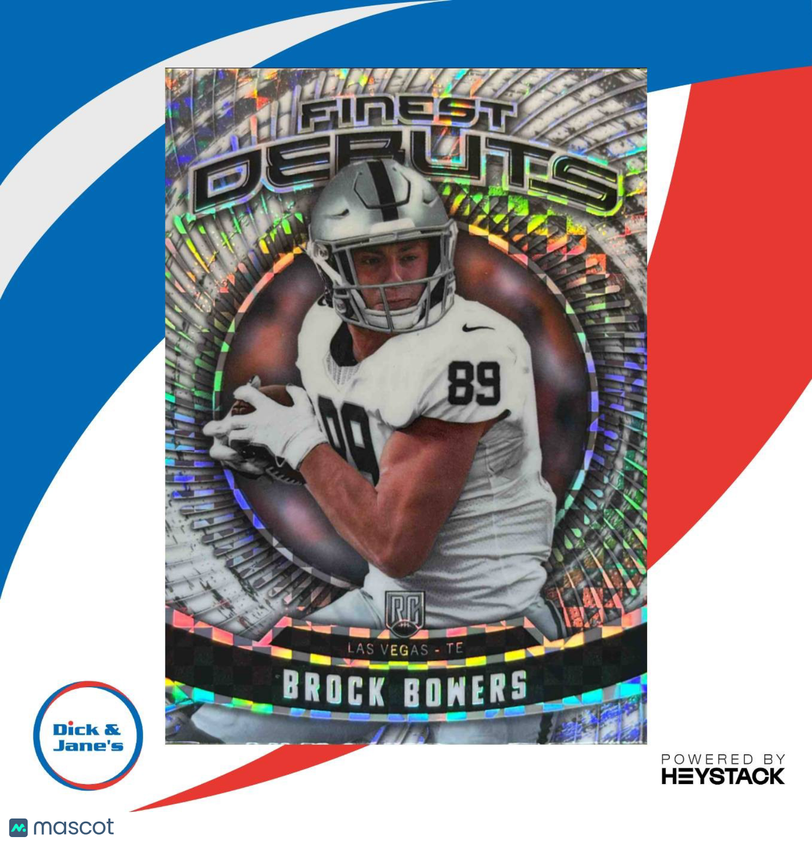 2024 Topps Finest Brock Bowers Debuts Refractor #D-7 RC Las Vegas Raiders - Sports Cards