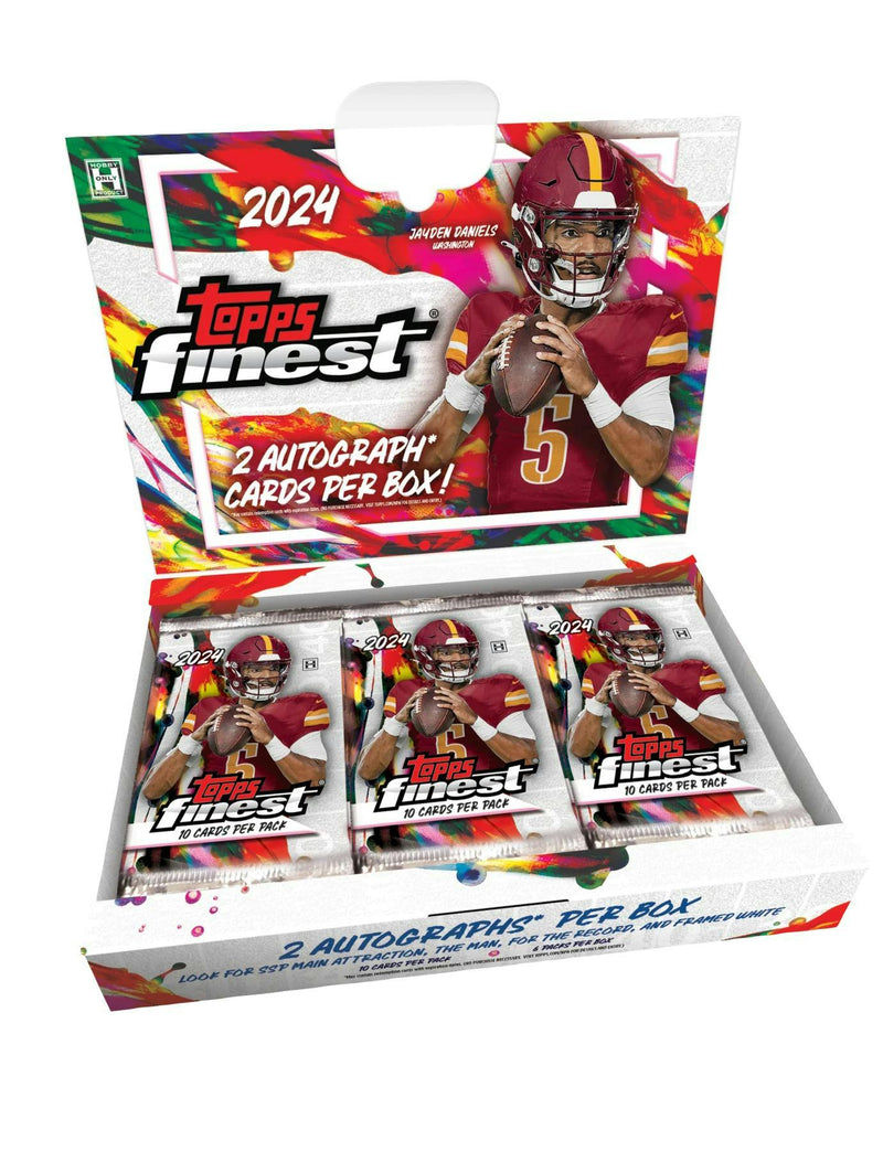 2024 Topps Finest Football Hobby Box (2 Autographs)