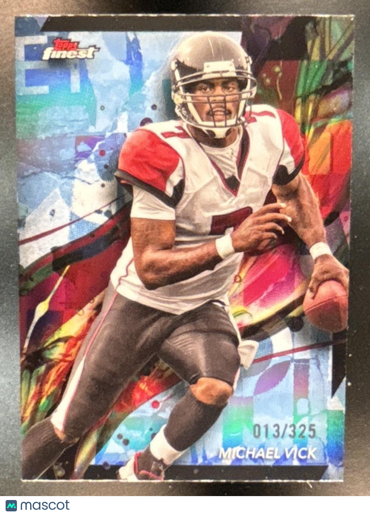 2024 Topps Finest Michael Vick Sky Blue Refractor /325 #3 Common Atlanta Falcons - Sports Cards