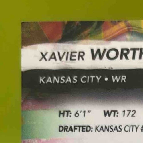 2024 Topps Finest Xavier Worthy Rookie Auto #RFA-XW RC Kansas City Chiefs - Sports Cards