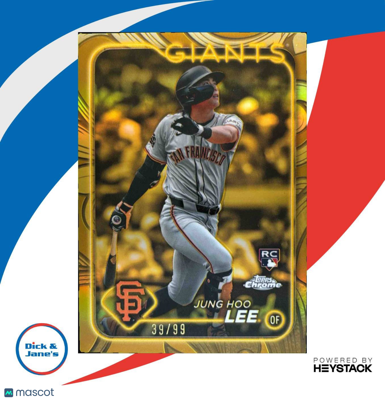 2024 Topps Gilded Collection Jung Hoo Lee 39/99 #113 RC San Francisco Giants - Sports Cards