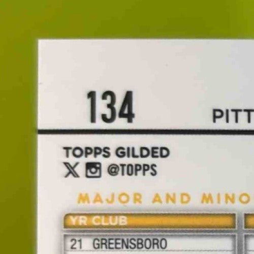 2024 Topps Gilded Collection Nick Gonzales Gold Wave Refractor /75 #134 Pirates - Sports Cards