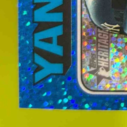 2024 Topps Heritage Anthony Rizzo Chrome Blue Sparkle Refractor #367 Yankees - Sports Cards