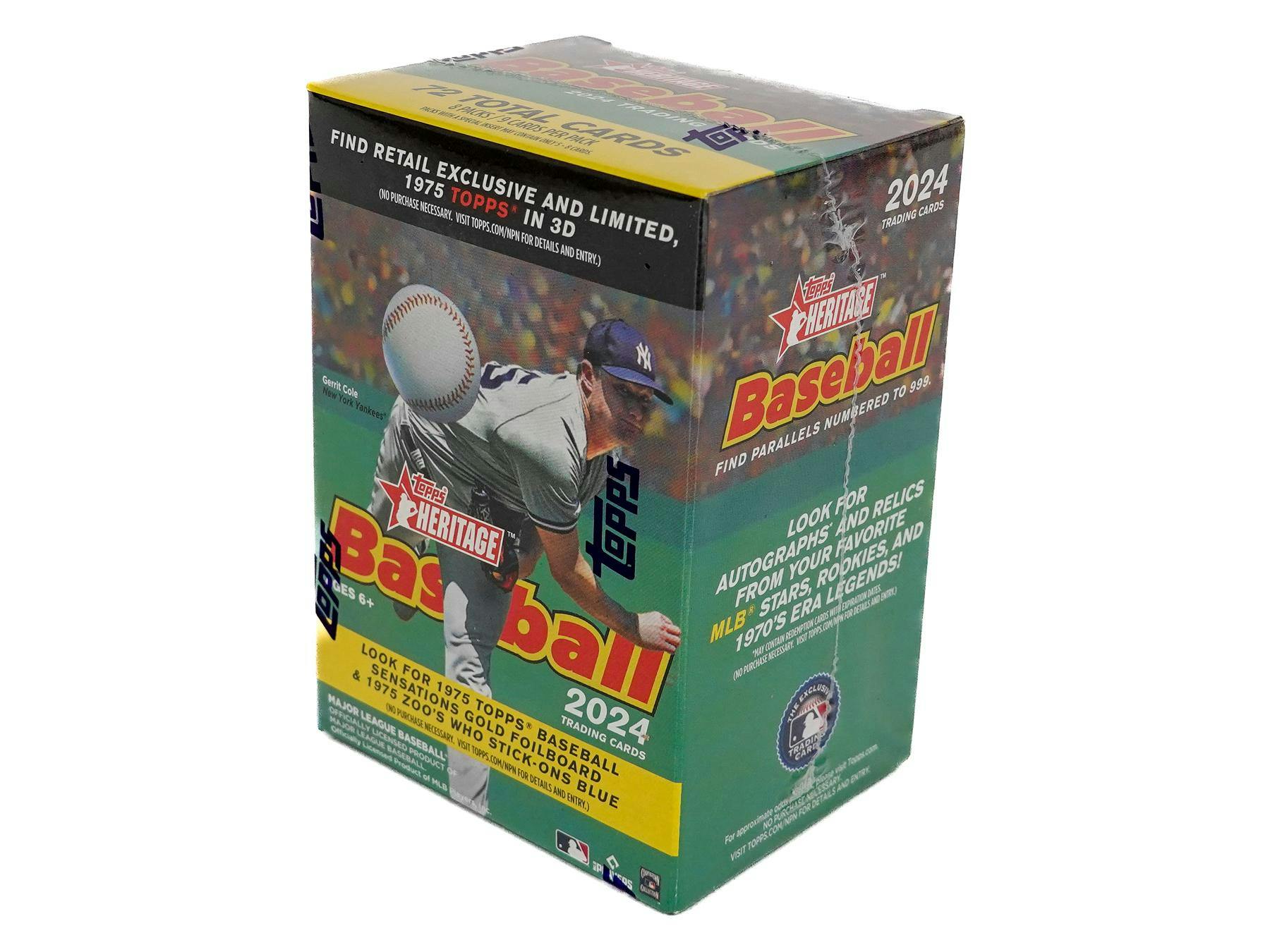 2024 Topps Heritage Baseball 8-Pack Blaster Box - MLB hobby