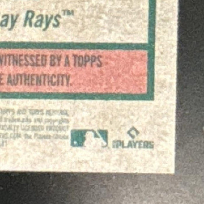 2024 Topps Heritage Curtis Mead Real One Auto #ROA-CME RC Tampa Bay Rays - Sports Cards
