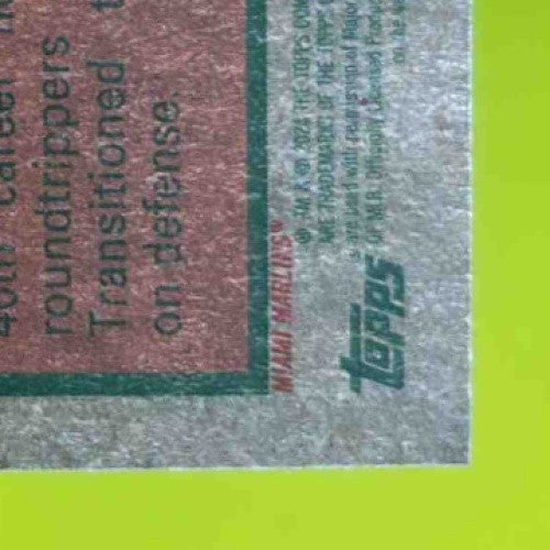 2024 Topps Heritage Jazz Chisholm Jr. Chrome Purple Refractor #409 Miami Marlins - Sports Cards