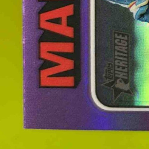 2024 Topps Heritage Jazz Chisholm Jr. Chrome Purple Refractor #409 Miami Marlins - Sports Cards