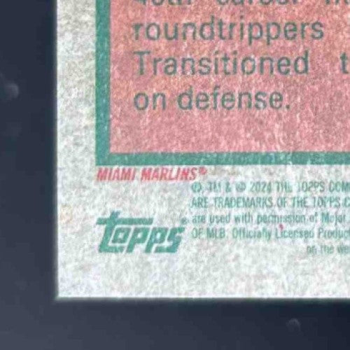 2024 Topps Heritage Jazz Chisholm Jr. Chrome Refractor /575 #409 Miami Marlins - Sports Cards