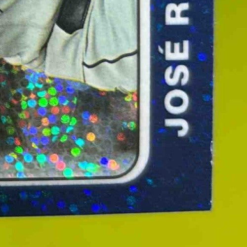 2024 Topps Heritage Jose Ramirez Chrome Blue Sparkle Refractor #183 Guardians - Sports Cards