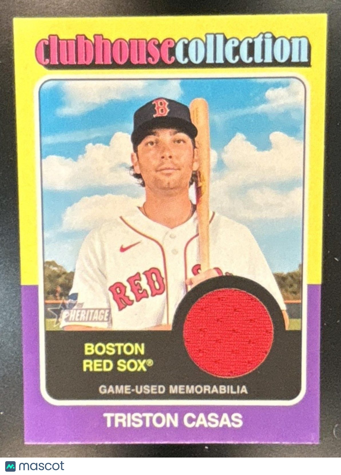 2024 Topps Heritage Triston Casas Clubhouse Collection Relics Boston Red Sox - Sports Cards