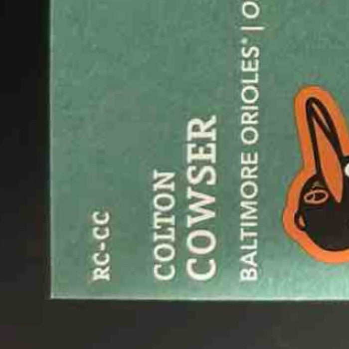 2024 Topps Holiday Colton Cowser Relics MEM RC Baltimore Orioles - Sports Cards