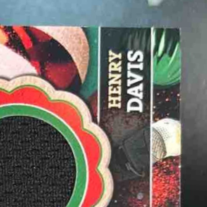2024 Topps Holiday Henry Davis Relics #RC-HD MEM RC Pittsburgh Pirates - Sports Cards