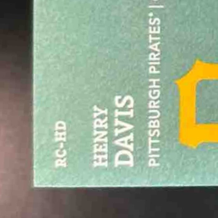 2024 Topps Holiday Henry Davis Relics #RC-HD MEM RC Pittsburgh Pirates - Sports Cards