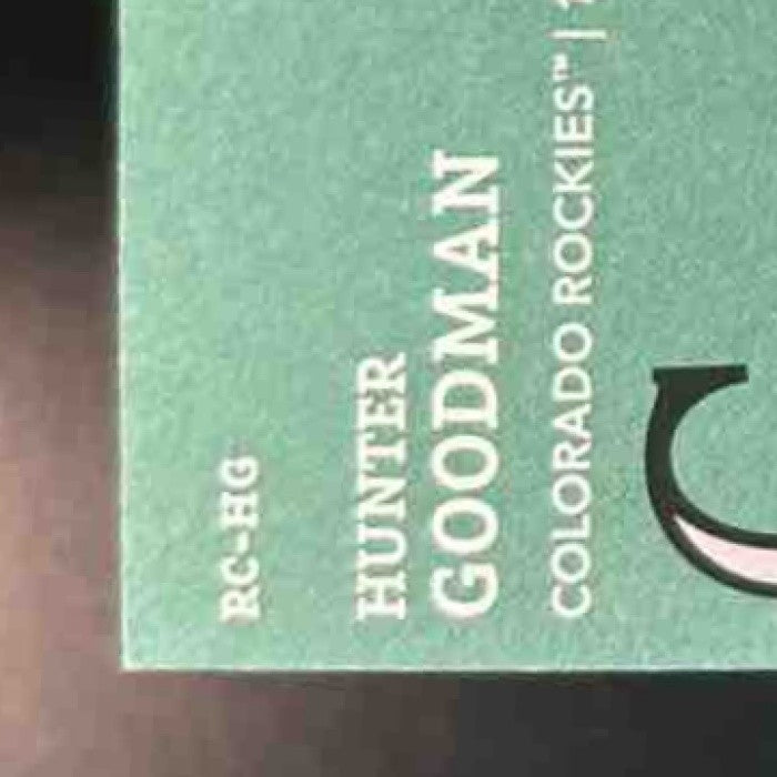 2024 Topps Holiday Hunter Goodman Relics RC Colorado Rockies - Sports Cards