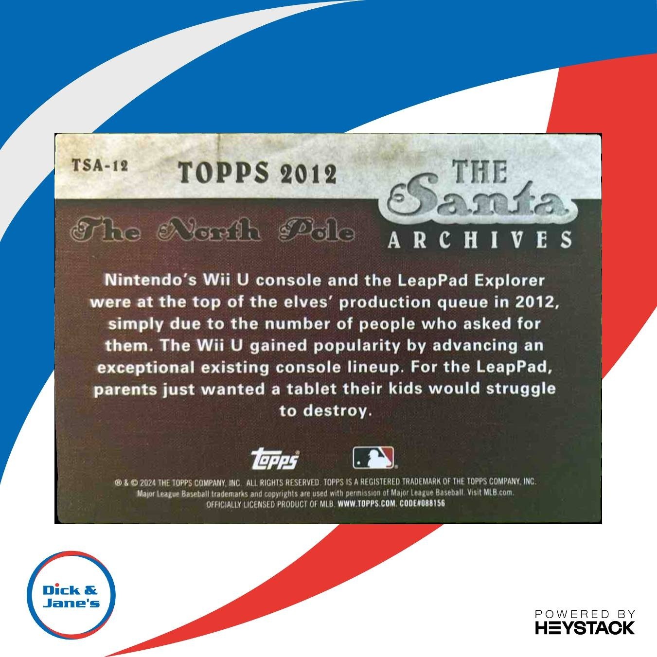 2024 Topps Holiday Santa Claus The Archives #TSA-12 - Sports Cards