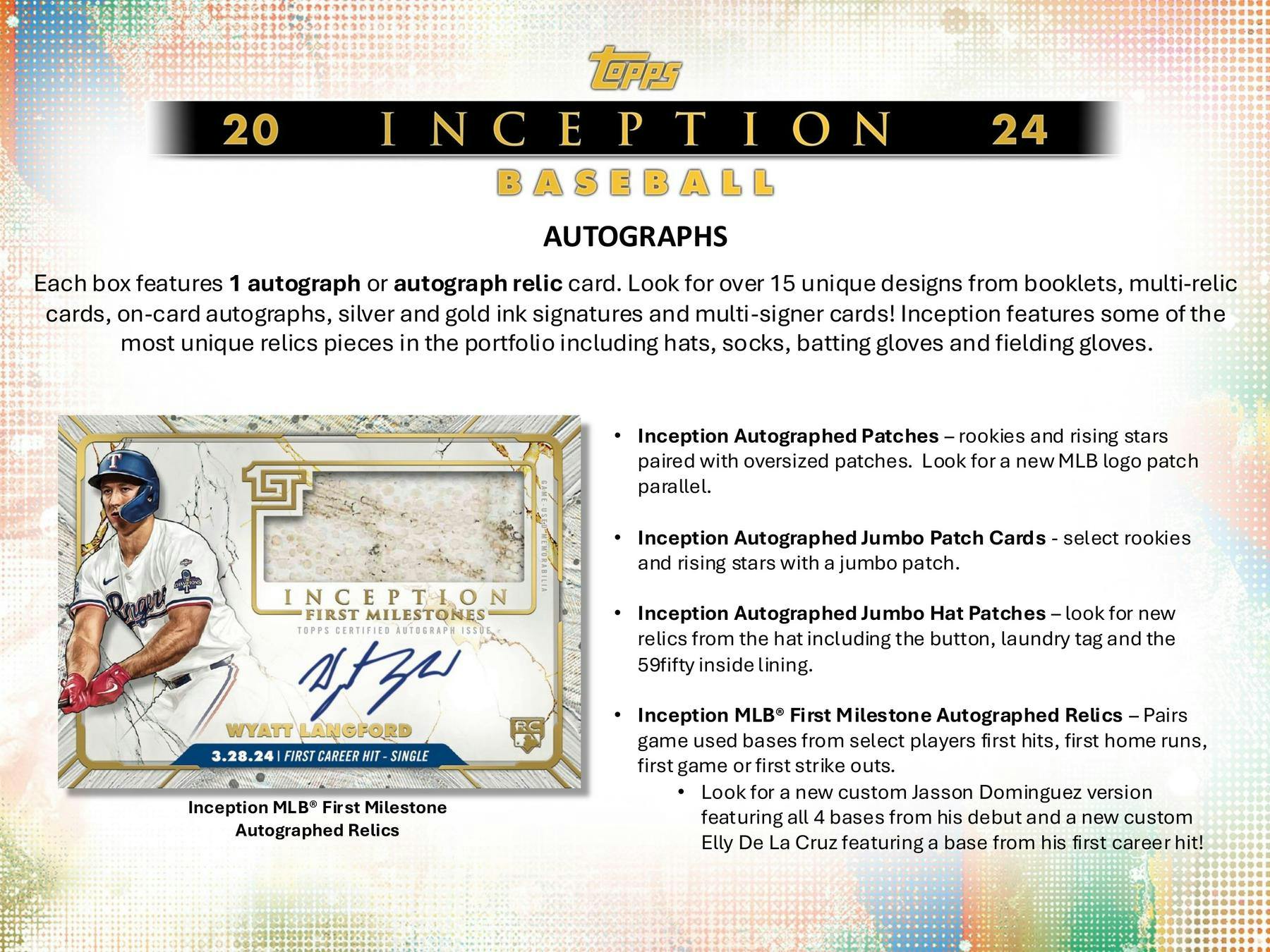 2024 Topps Inception Baseball Hobby Box (Skenes Rookies?) - Sports Collectibles
